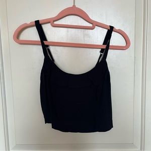 Black tank top